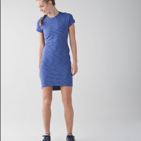 EUC Lululemon &go Where-to Dress Heathered Sapphire Blue   Size 4 - Picture 2 of 10